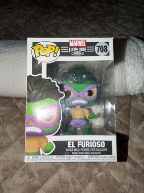 Marvel El Furioso Pop! Vinyl Figure - Purple & Green